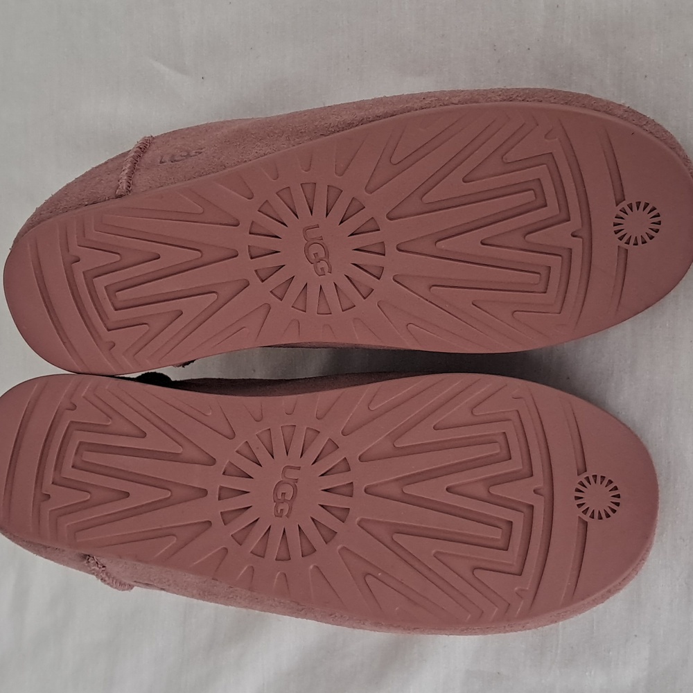 Ugg Elea Suede‎ Slipper. Woman's Size 8. Dusty Rose. - Picture 8 of 12